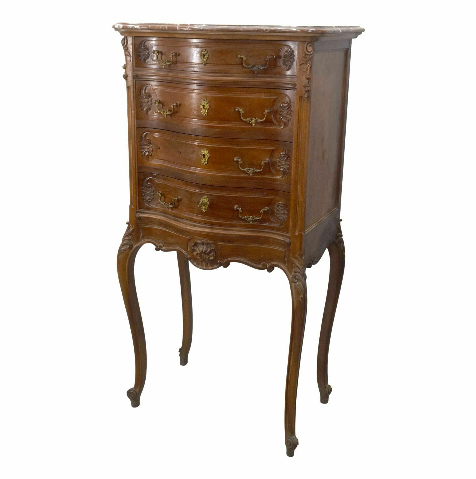 Napoleon III Weekly Planner In Louis XV Style In Walnut Circa 1900 photo for sale