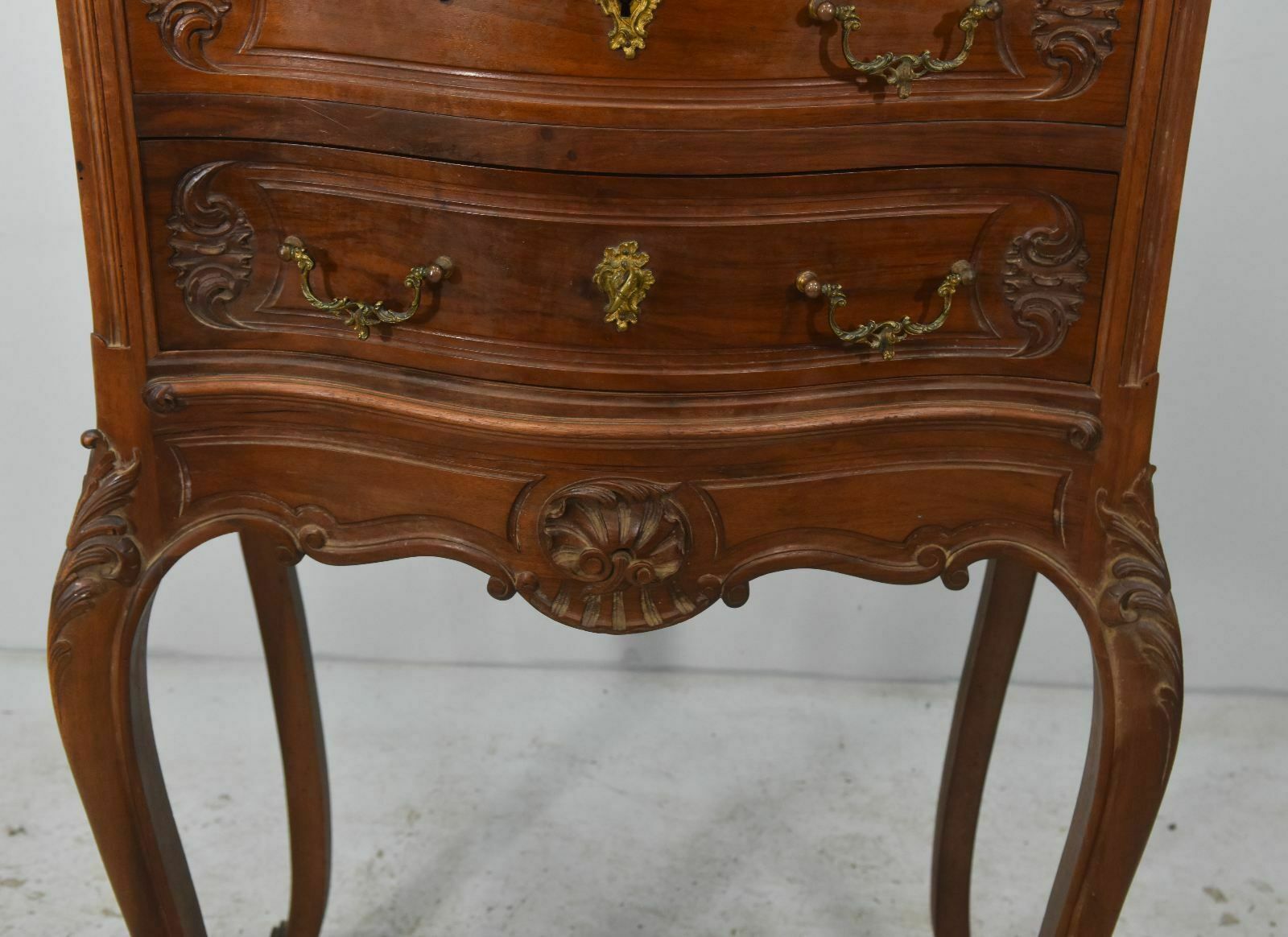 Napoleon III Weekly Planner In Louis XV Style In Walnut Circa 1900 photo vintage