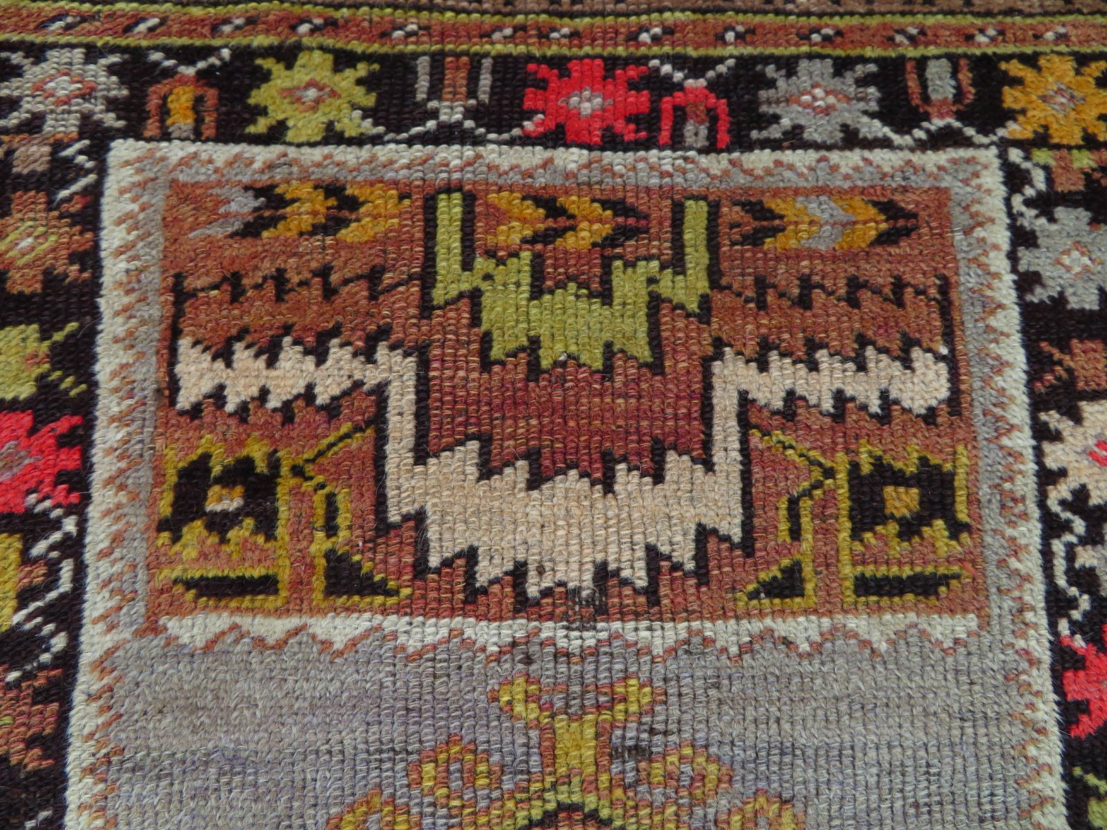 Antique Turkish Milas (Melas) Prayer Rug. Star Border. West Anatolia.Late 19th Century. 165cm X 104cm. photo Textiles