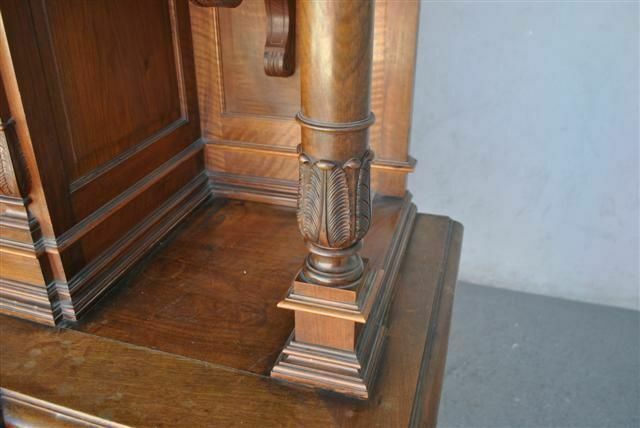 photo furniture Two Body Chest Of Drawers In Walnut, Renaissance Style, Late 19th Century