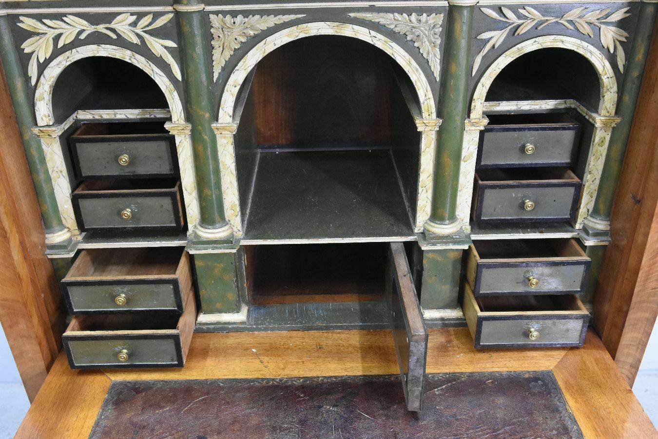 Empire Style Flamed Mahogany Secretary From The 19th Century photo 4212.0