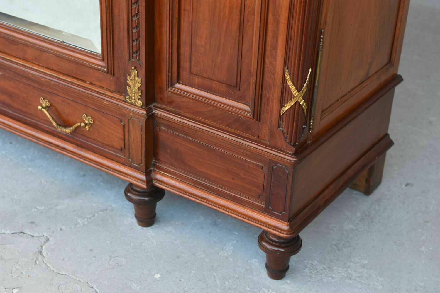 photo furniture Louis XVI Style Mahogany Cabinet Gilded Bronze