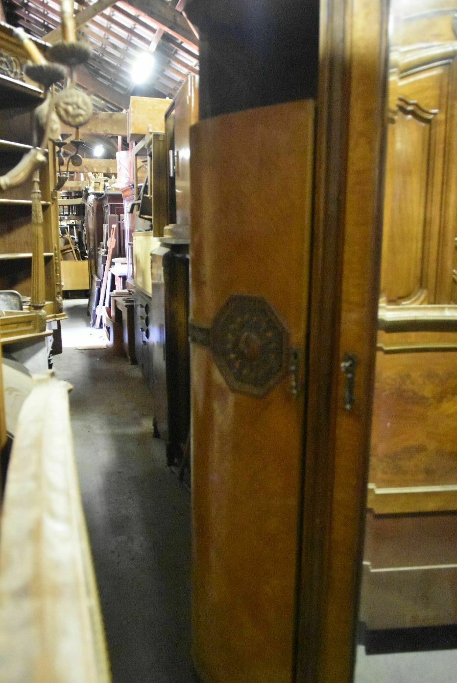 Mirror Cabinet 1900 Art Nouveau Mahogany And Maple Burr photo vinterior