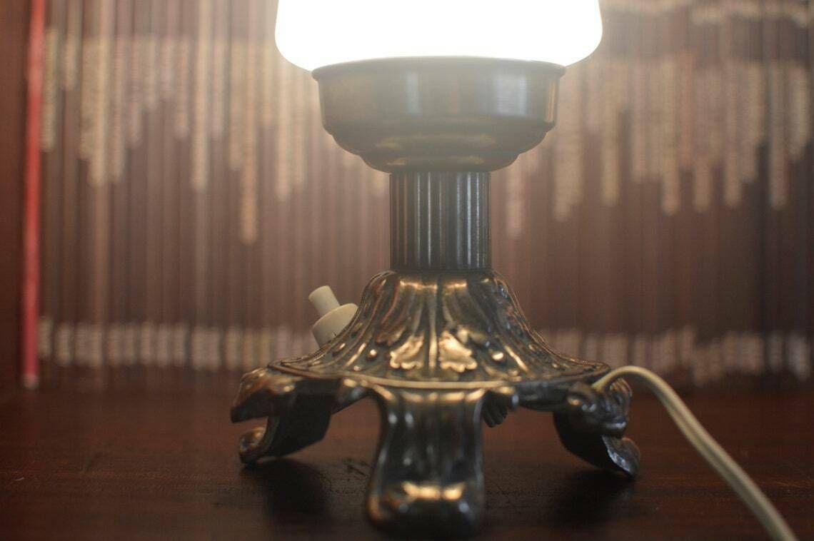 Vintage Tabel Lamp Tripod Stilnovo Midcentury 1950 photo vintage
