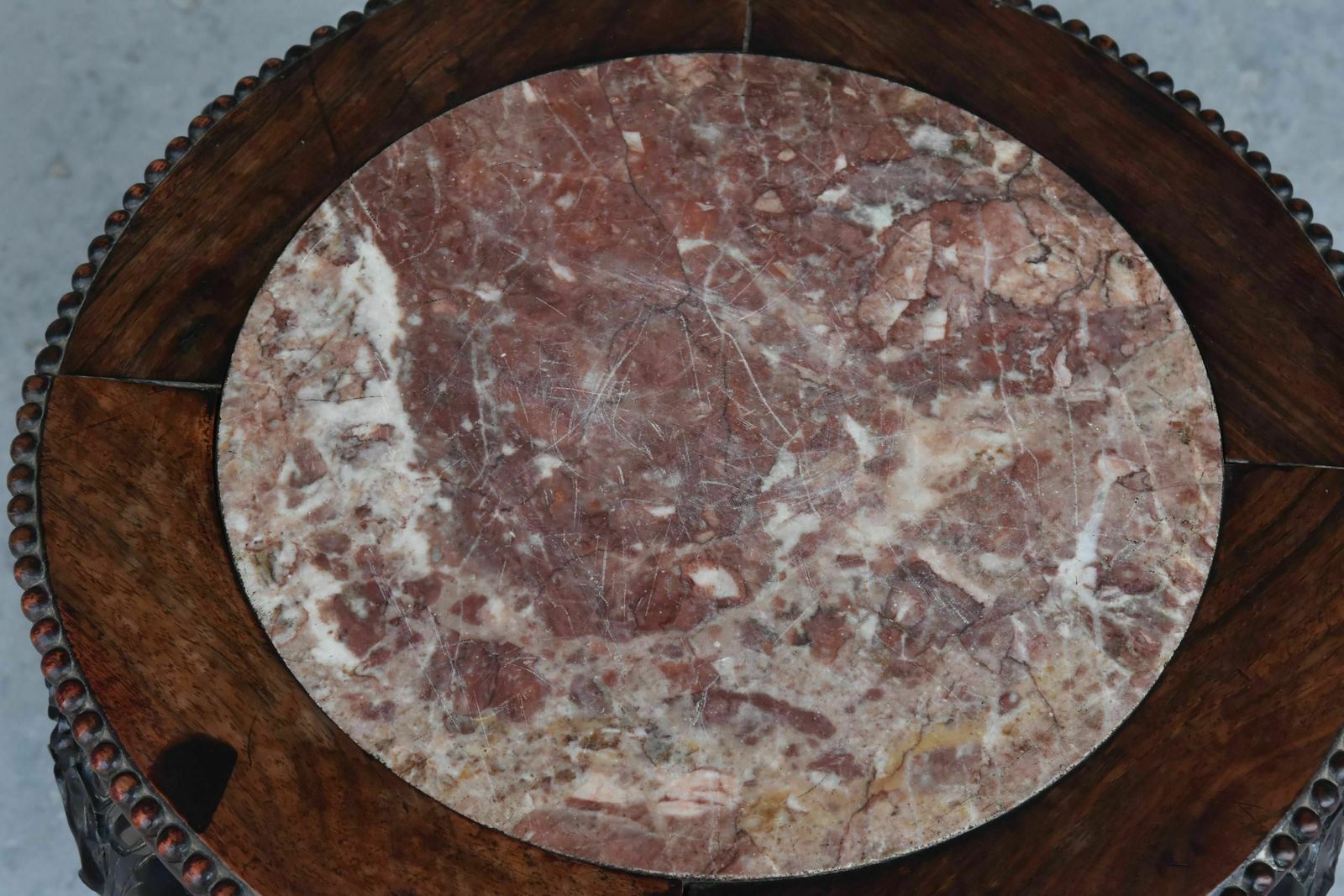 Indochinese Harness In Ironwood And 19th Century Marble Top photo vinterior