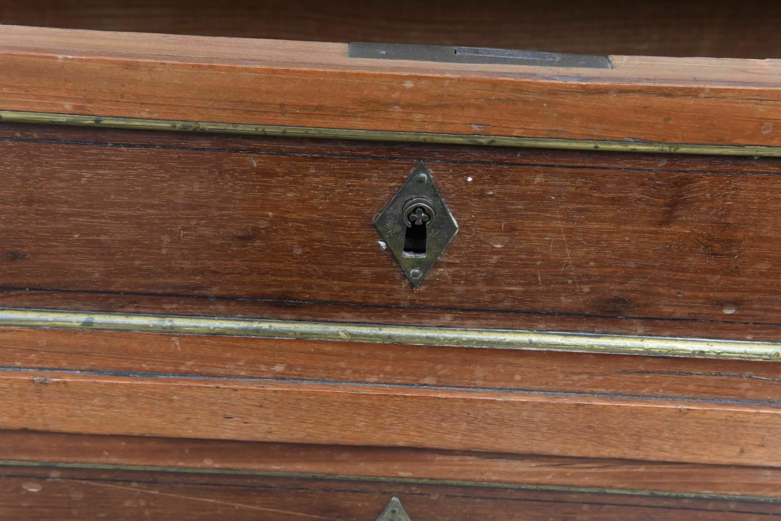 Secretary Desk With 18th Century Mahogany Doors And Cloverleaf Locks photo 2160.0