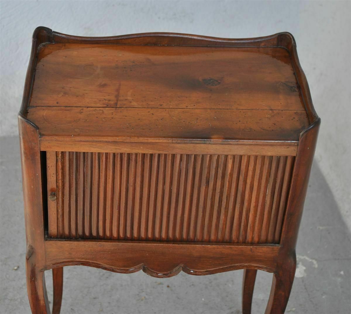 Louis XV Style Bedside Table From The 19th Century With Curtains photo furniture
