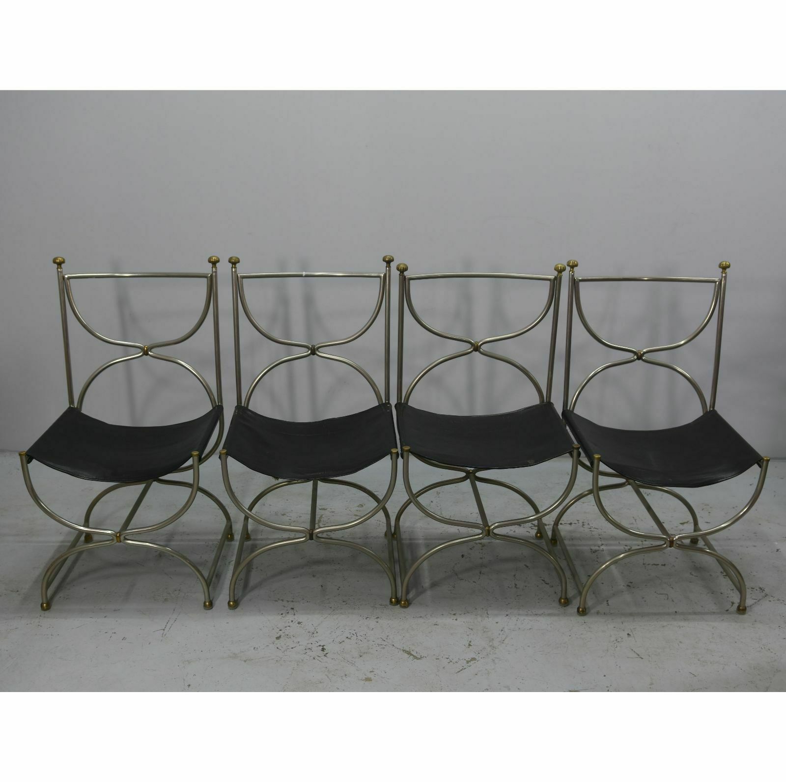 Maison Jansen Iron And Gilded Bronze Chairs (Set Of 4) photo Furniture