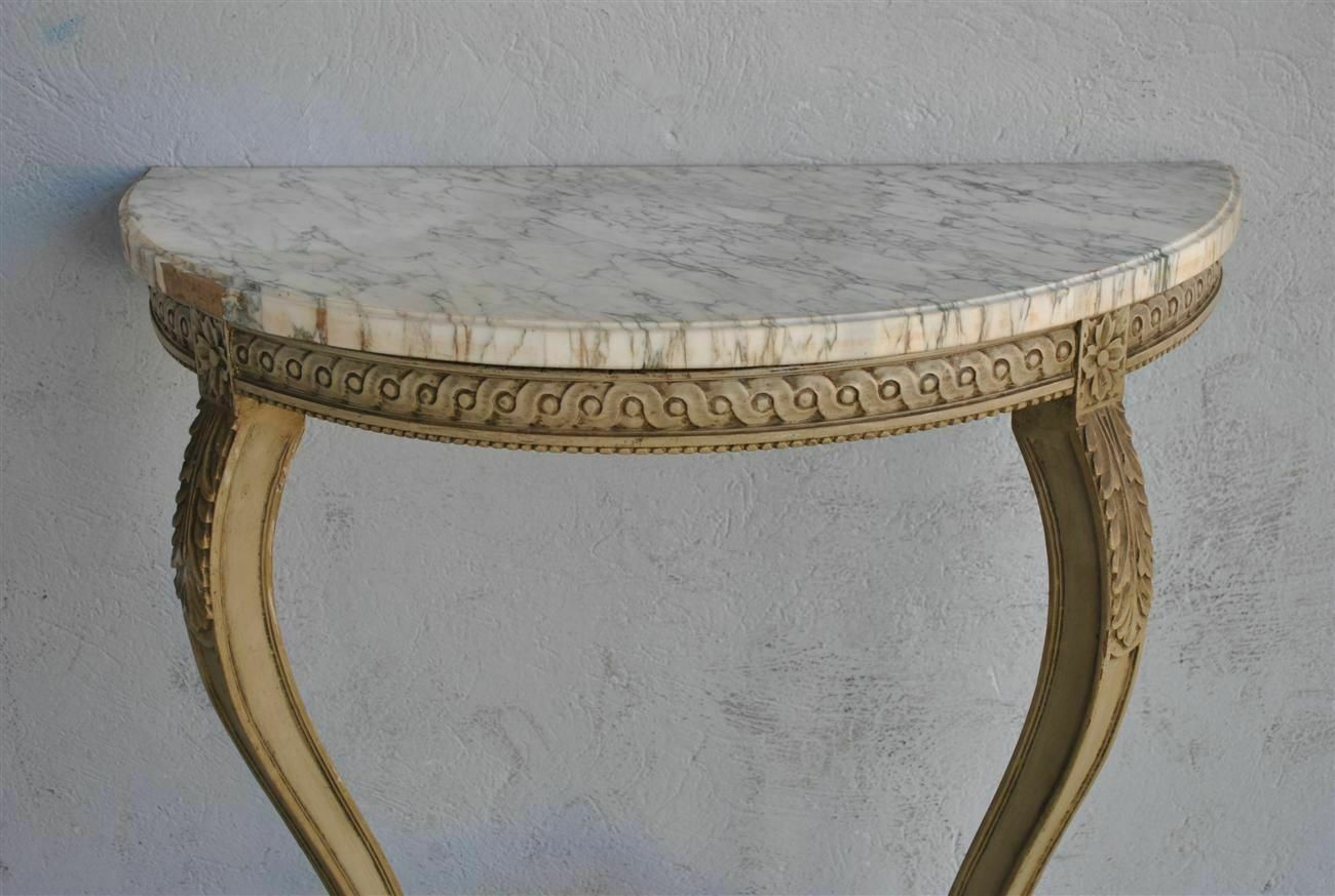 Louis XVI Lacquered Console Early 20th Century photo for sale