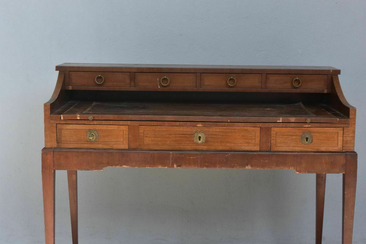 19th Century English Mahogany Desk photo for sale