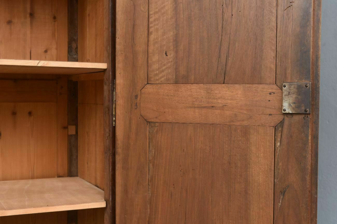 Eighteenth Century Walnut Cabinet With Diamond Tipped photo for sale