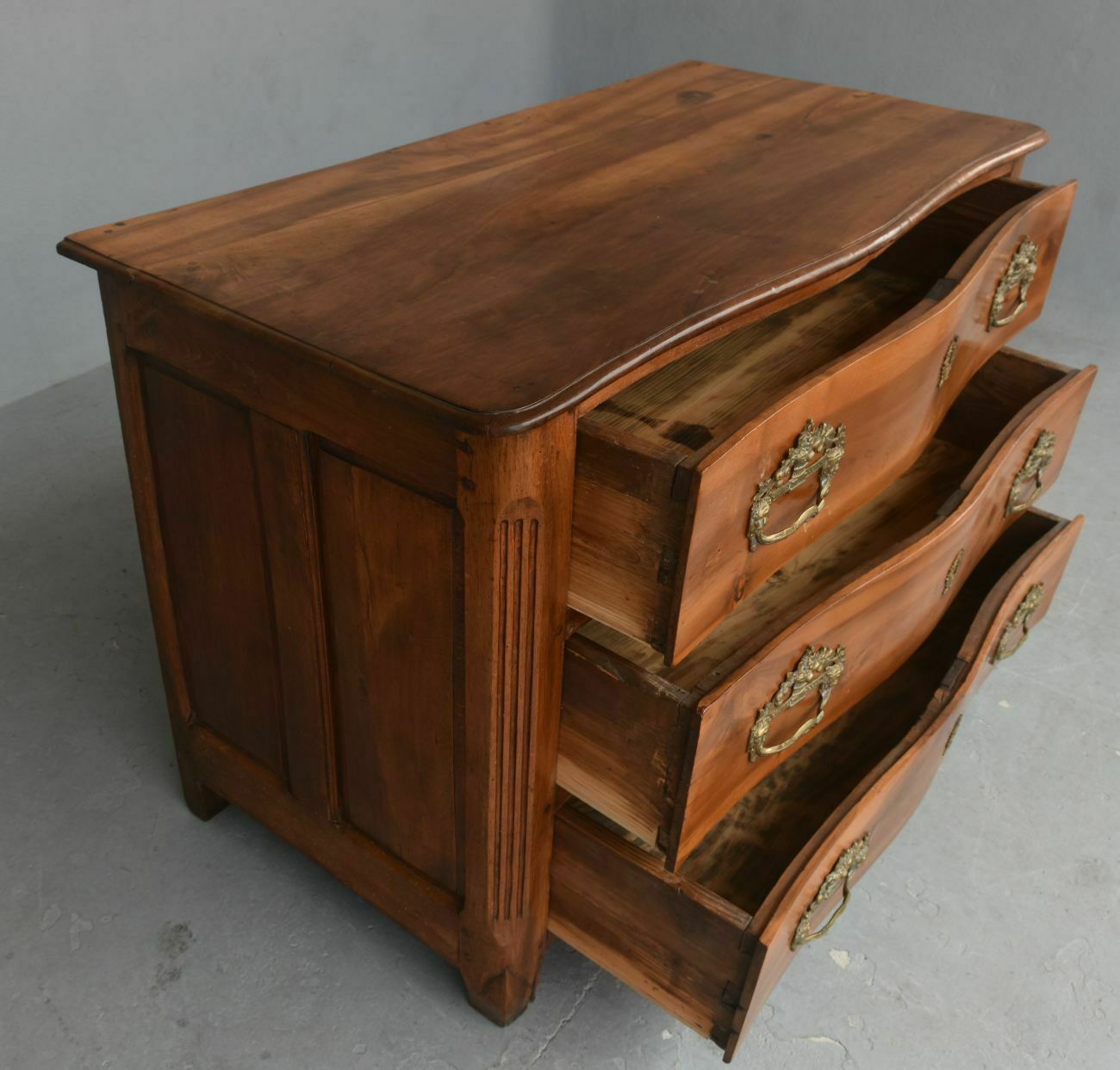 Rustic Walnut Chest Of 18th, 1700s photo 1728.0