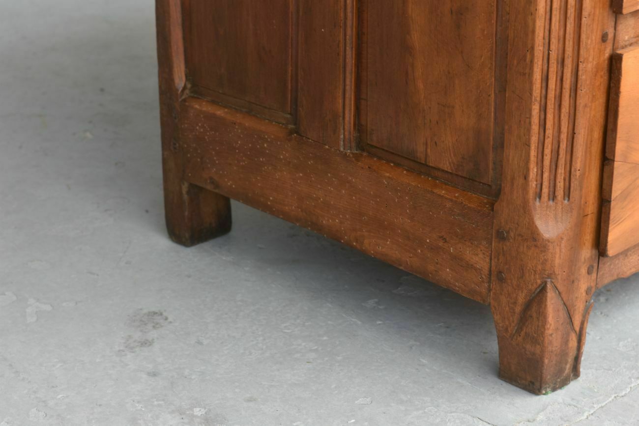 Rustic Walnut Chest Of 18th, 1700s photo vinterior