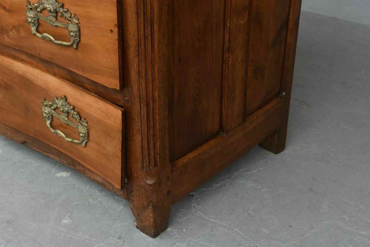 Rustic Walnut Chest Of 18th, 1700s photo vintage