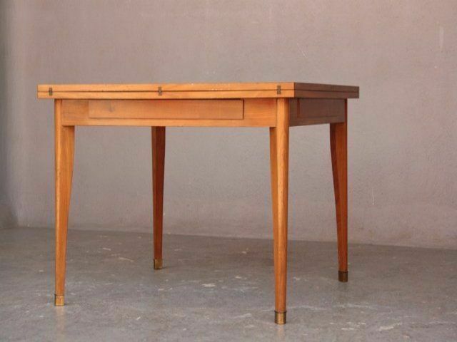 Square Folding Table In Beech 1950 photo furniture