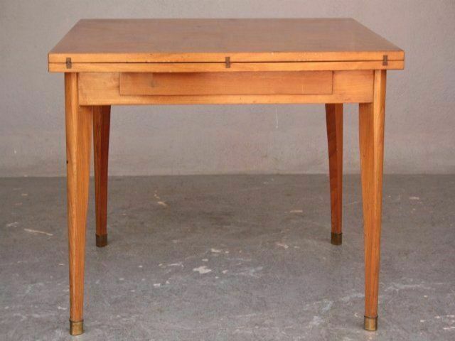 Square Folding Table In Beech 1950 photo for sale
