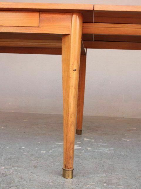 photo vintage Square Folding Table In Beech 1950