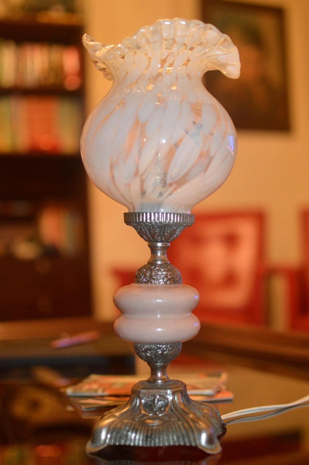 Vintage Table Lamp 1950 Midcentury Lamp. Stilnovo Lamp Moderniste photo vintage