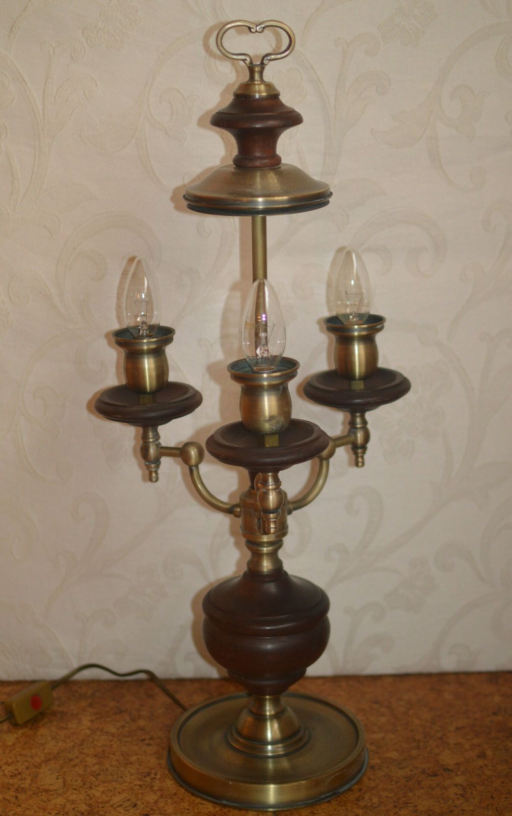 Vintage Table Lamp Mid Century. Floor Lamp Antique photo vinterior