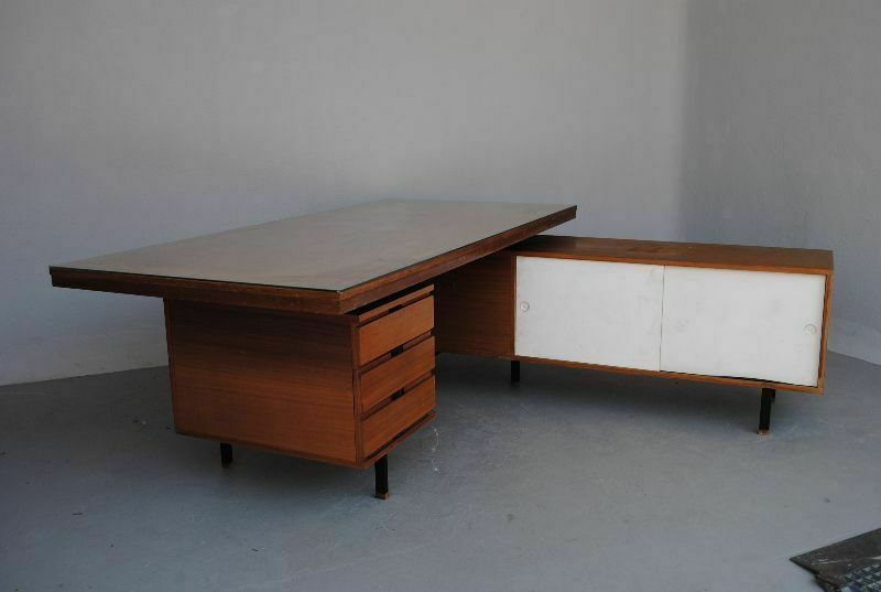 Scandinavian Presidential Desk In Teak 1960s photo furniture
