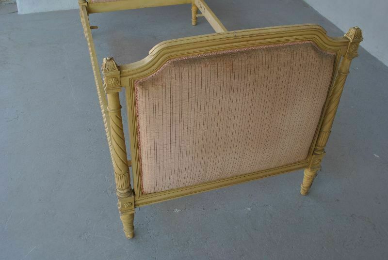 Antique Lacquered Painted Bed In Louis XVI Style photo vinterior