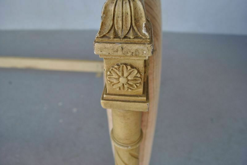 Antique Lacquered Painted Bed In Louis XVI Style photo vintage