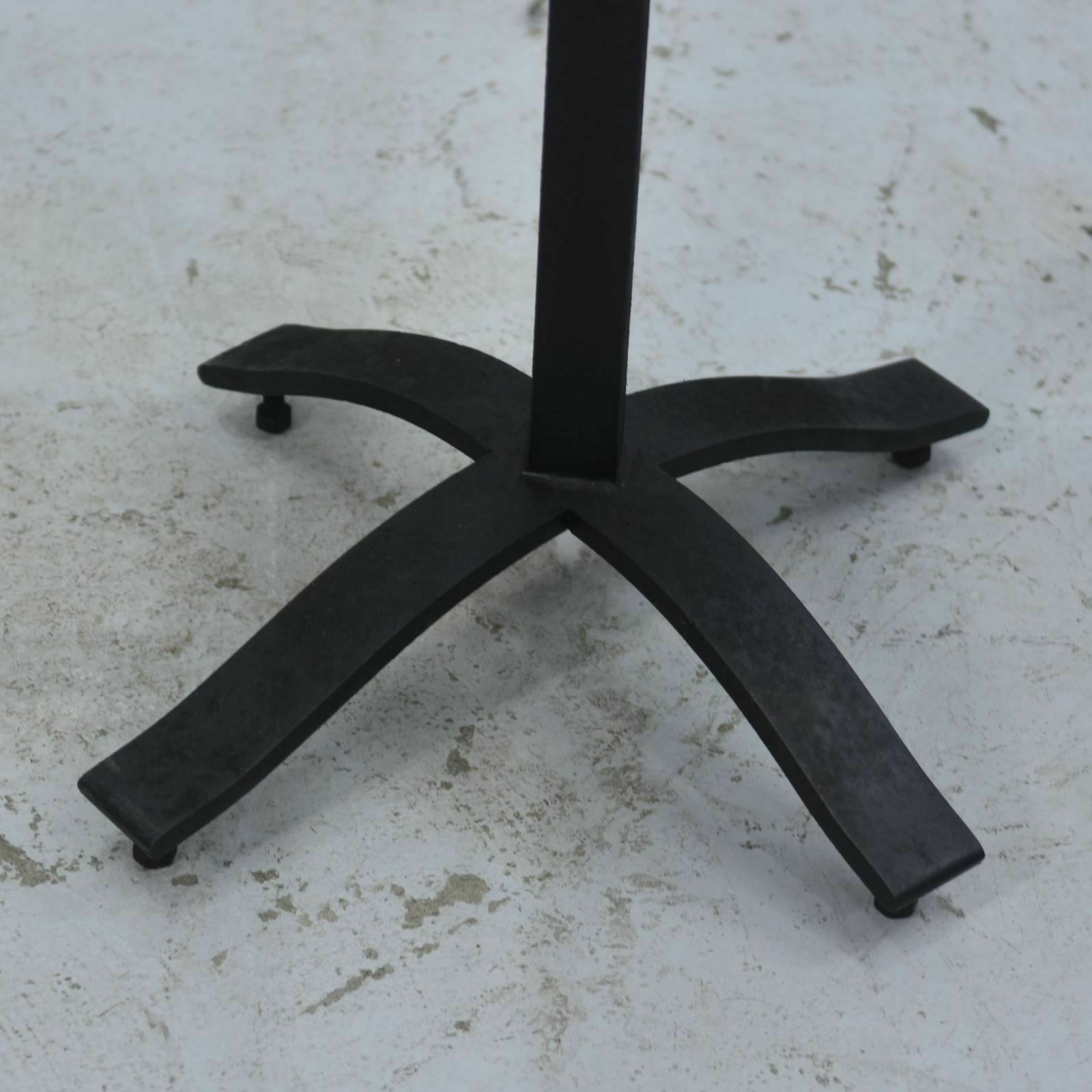 1950 Magazine Rack In Wrought Iron With Ceramic Top photo vinterior
