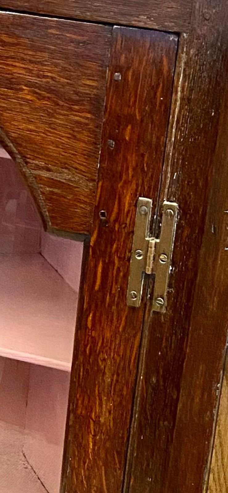 Antique Georgian Glazed Corner Cabinet Made In England C1780 photo 450.0