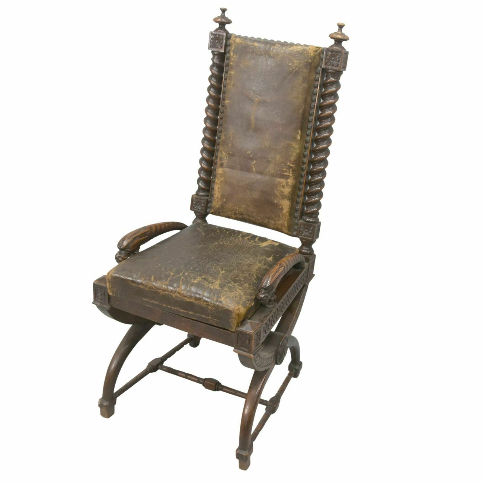 19th Century Renaissance Style Walnut Armchairs (Set Of 6) photo furniture