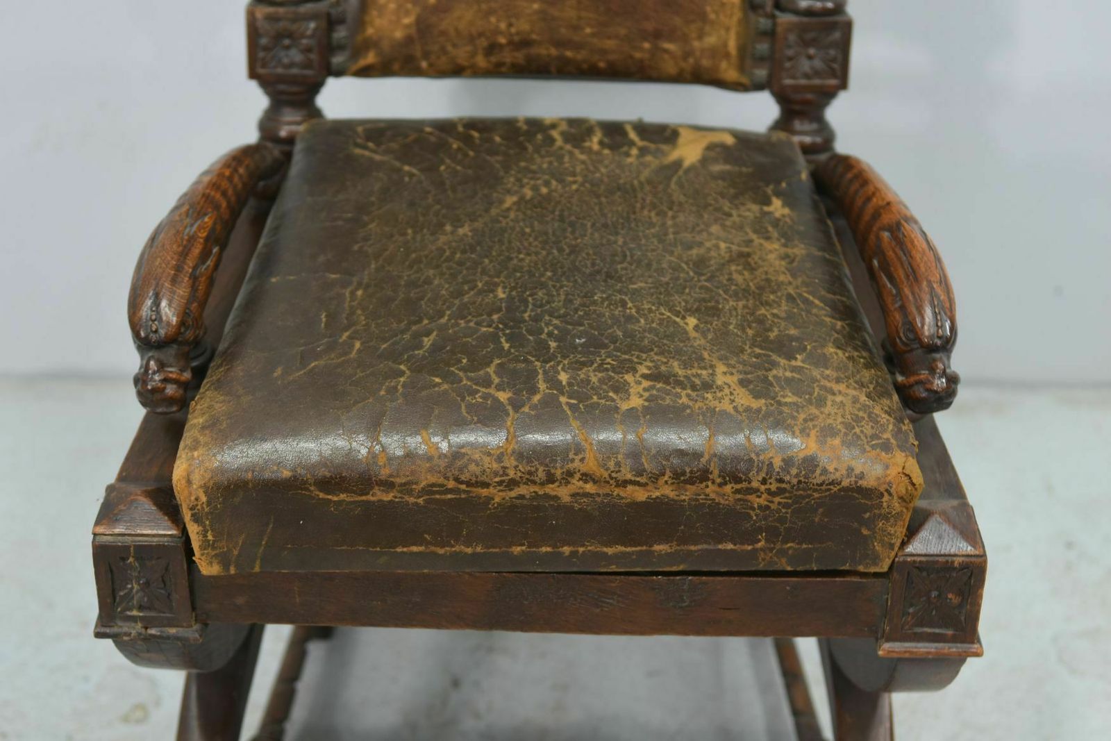 19th Century Renaissance Style Walnut Armchairs (Set Of 6) photo vintage