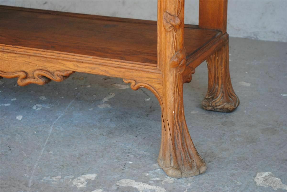 4535.0 Art Nouveau Oak Server With Herons photo