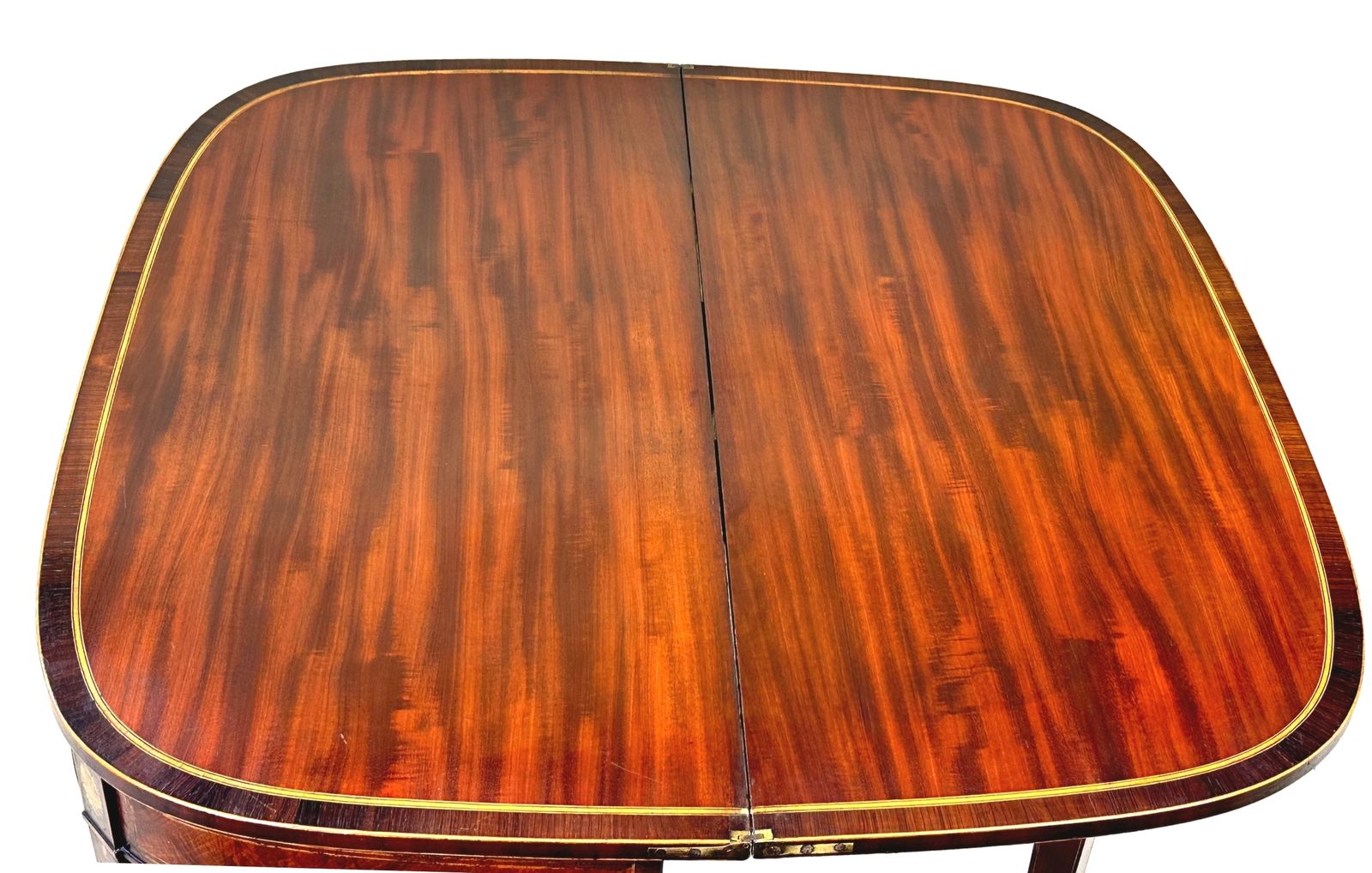 Furniture 18th Century Georgian Mahogany Tea Table (England, Circa 1785) photo