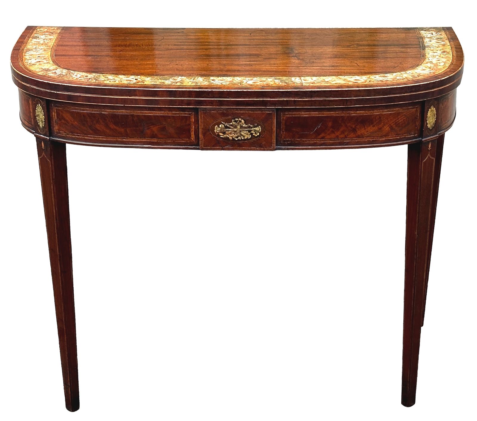photo vintage 18th Century Georgian Mahogany Tea Table (England, Circa 1785)