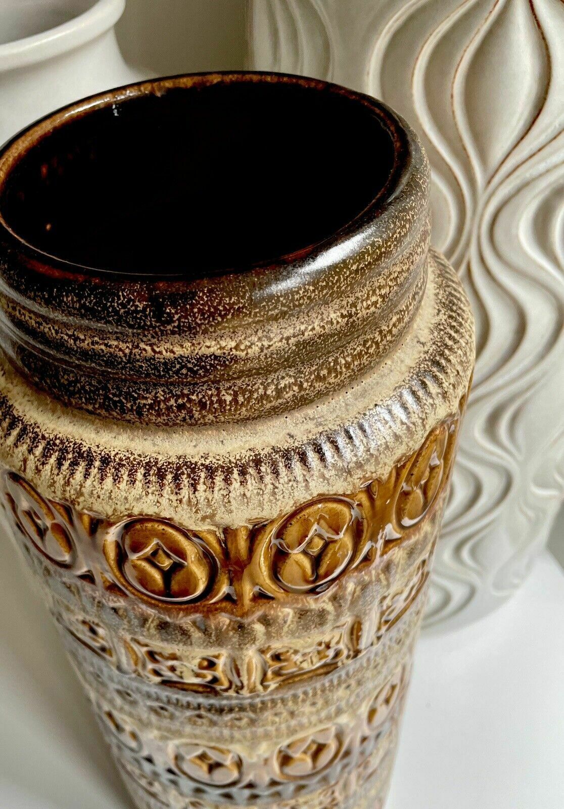 West German Scheurich Keramik Large Floor Vase 289 41 photo vintage
