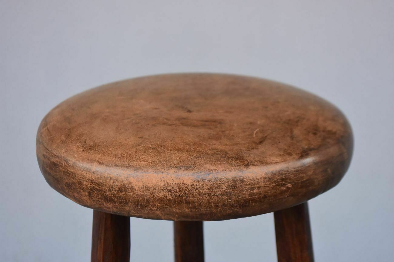 Bar Stool 1940 On Top Leather, 1940s photo furniture