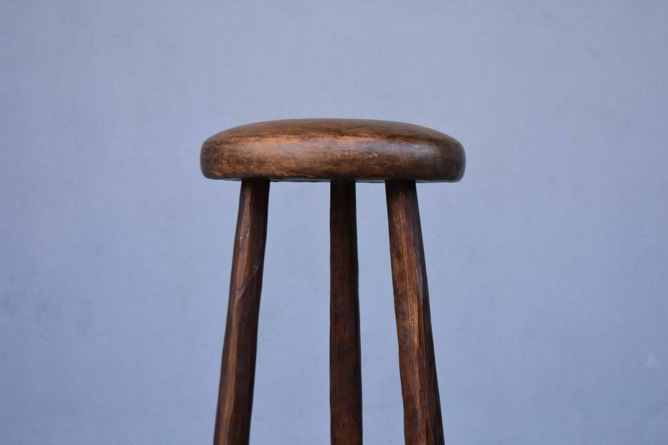 Bar Stool 1940 On Top Leather, 1940s photo for sale
