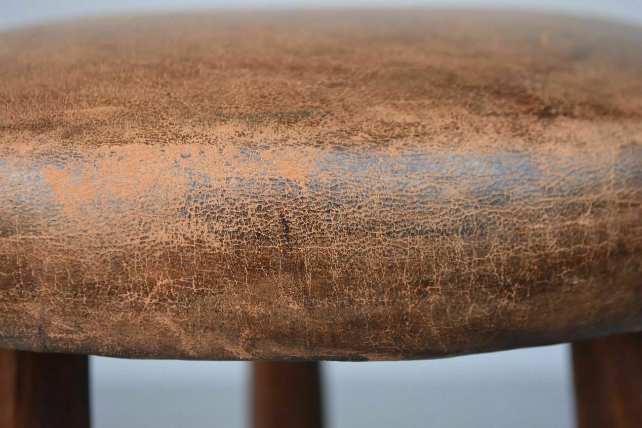 Bar Stool 1940 On Top Leather, 1940s photo buy