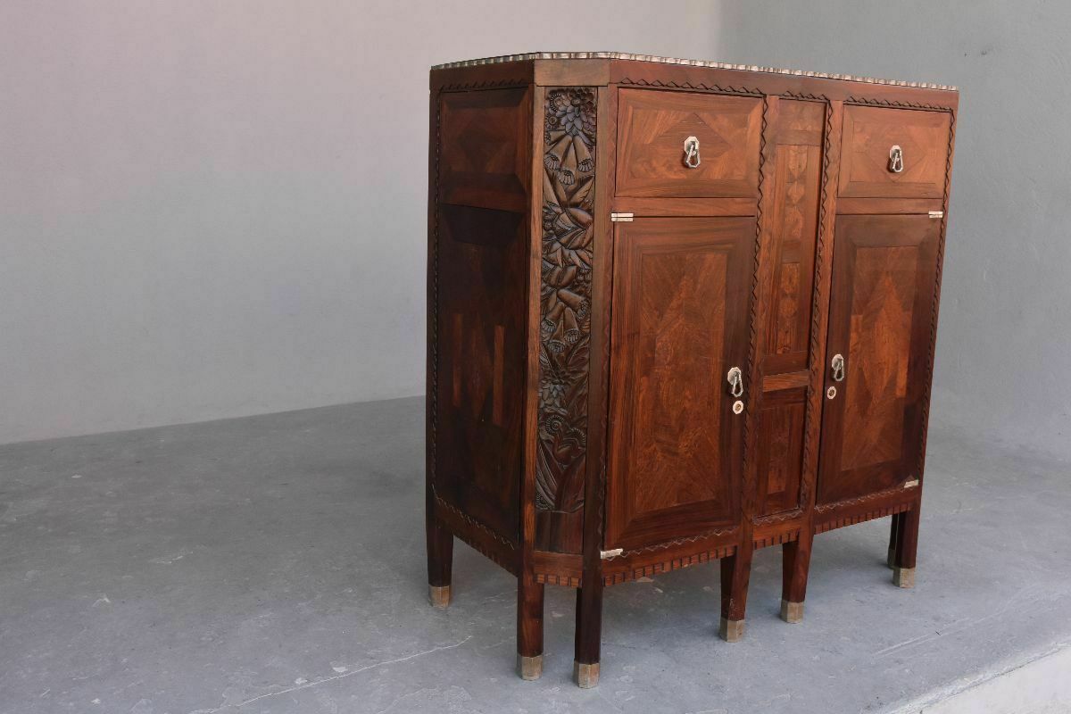Art Deco Door Sideboard 1925 Rosewood In The Spirit Of Dominique photo furniture