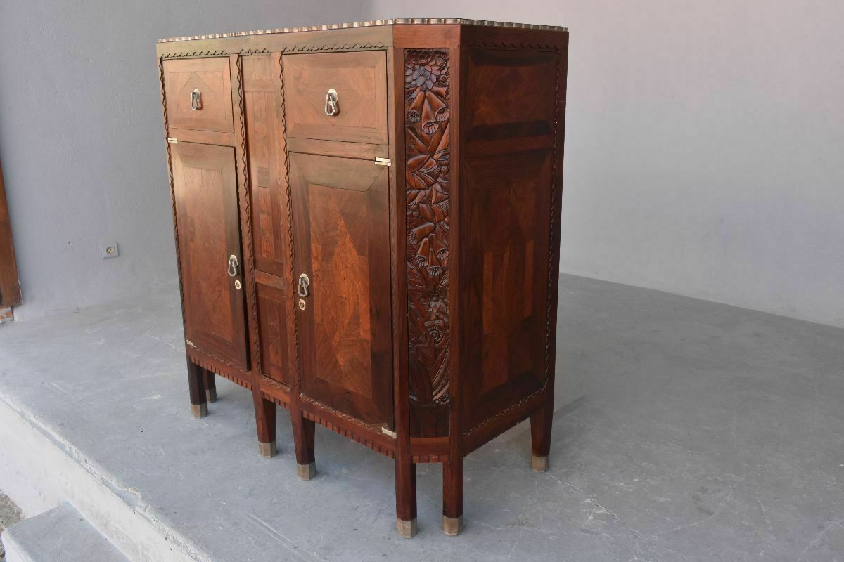 Art Deco Door Sideboard 1925 Rosewood In The Spirit Of Dominique photo buy