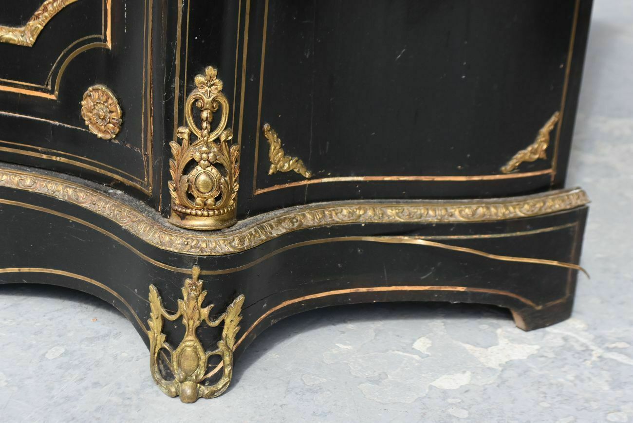 Bahut Napoleon III Marqueterie Boulle   Golden Bronze Register 19th photo vinterior