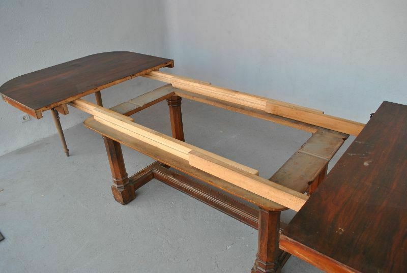 Gothic Style Walnut Dining Table photo vinterior