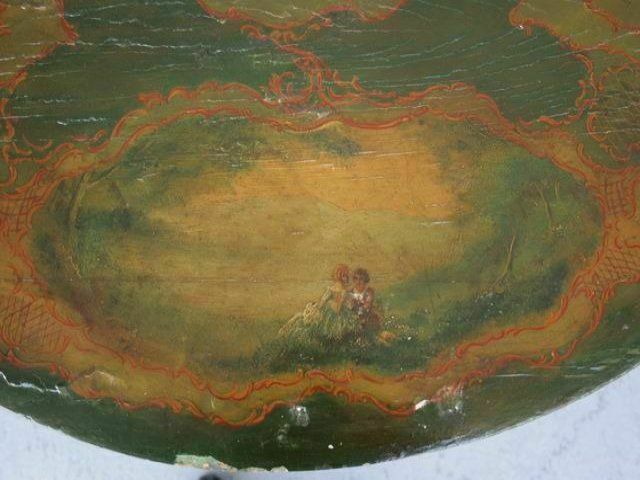 Early 19th Century Pedestal Table Decorated In Martin Varnish photo 2763.0