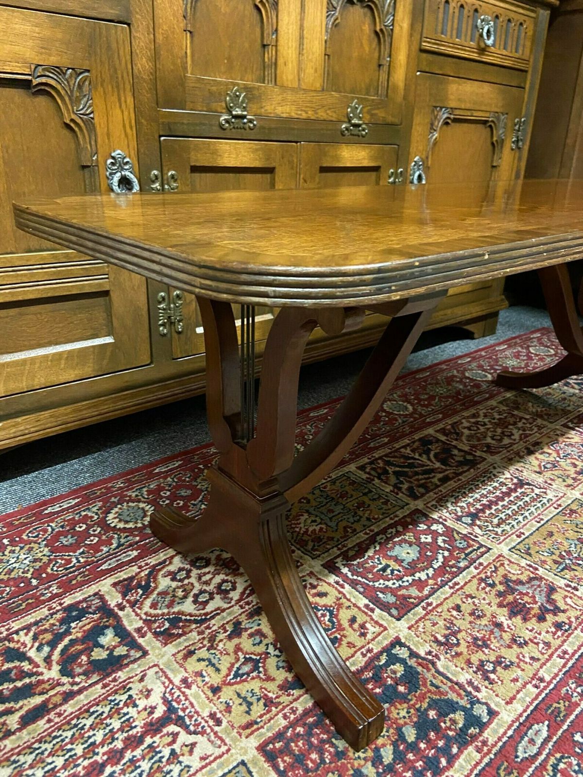 Vintage Mid Century Coffee Table / Regency Style Sheraton Revival / Free Delivery photo 320.0