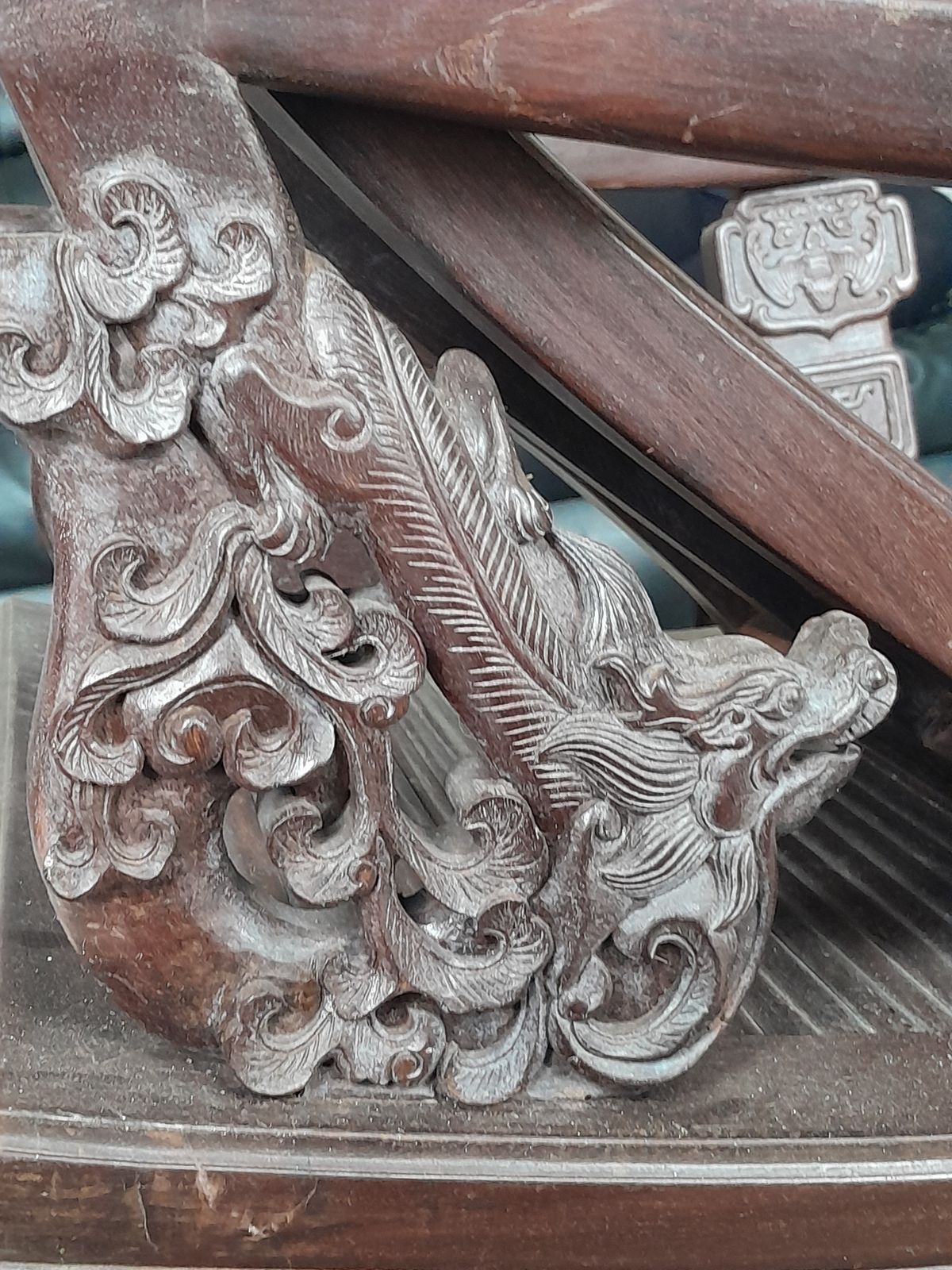 Antique Chinese/Japanese Moon Gazing Chair photo Furniture