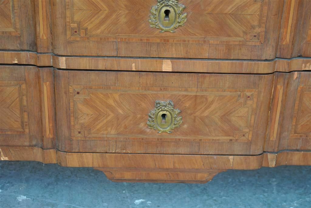 18th Louis XVI Period Inlaid Chest Of Drawers photo vintage