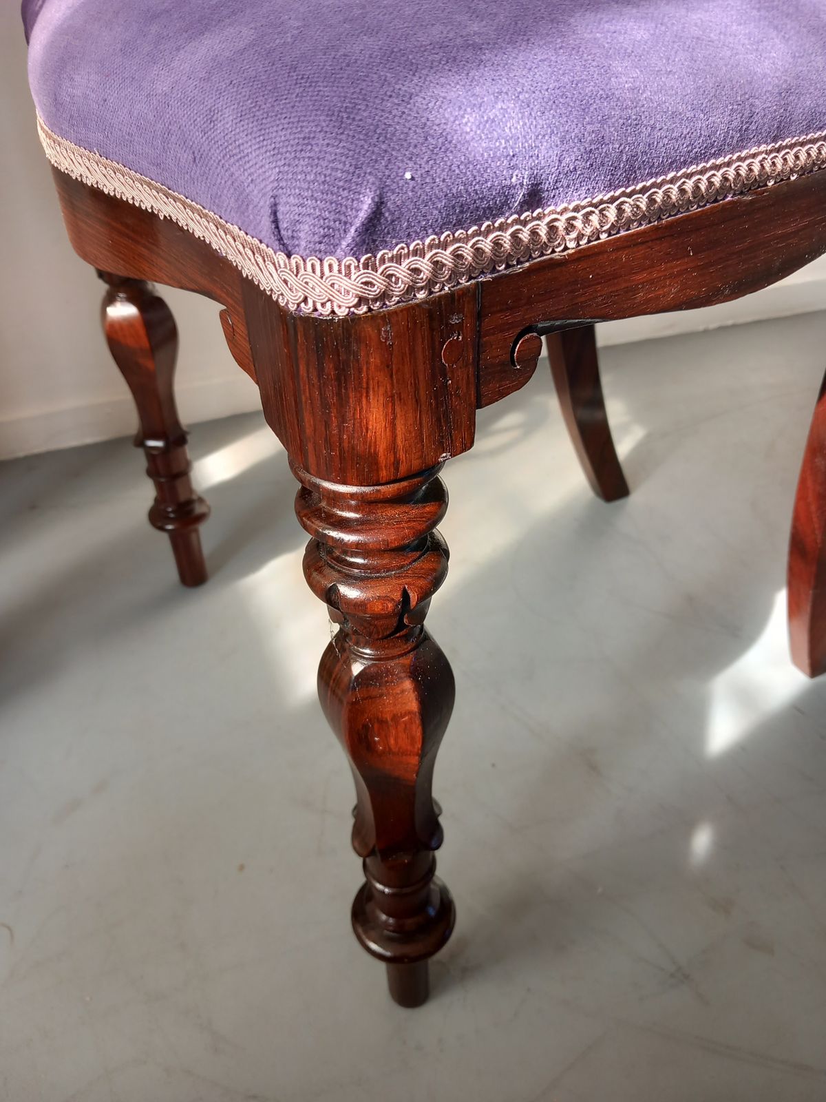Dining Chair, 1800s, Rosewood, Antique photo for sale