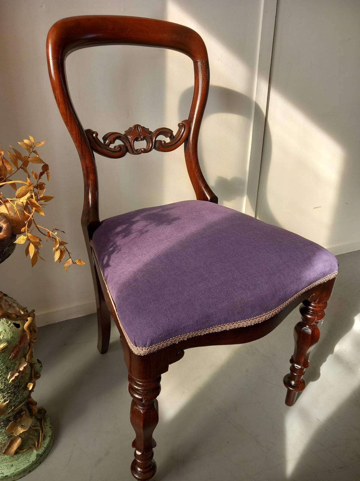 Dining Chair, 1800s, Rosewood, Antique photo 175.0
