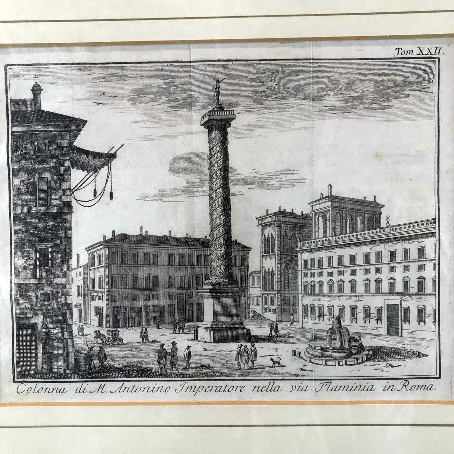 Albrizzi Venice 1751 Two Views Of Rome photo furniture