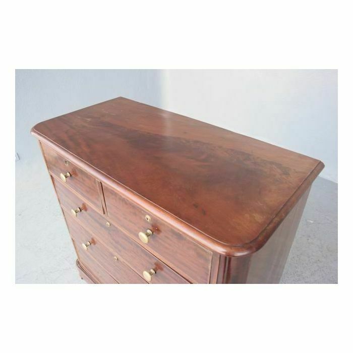 Furniture Navy Chest Of Drawers From The 1900s Mahogany photo