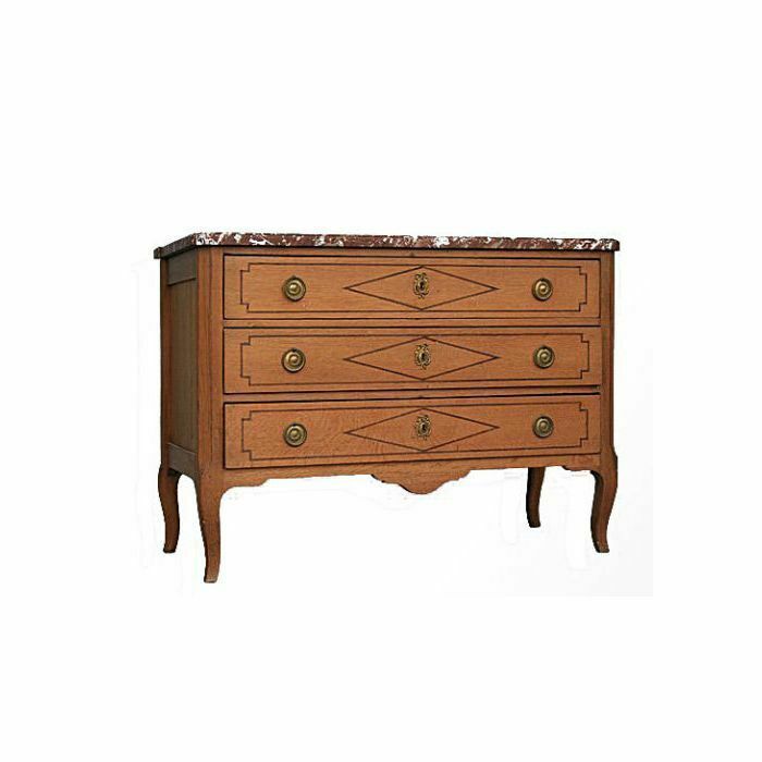 Directoire Period Light Oak Chest Of Drawers